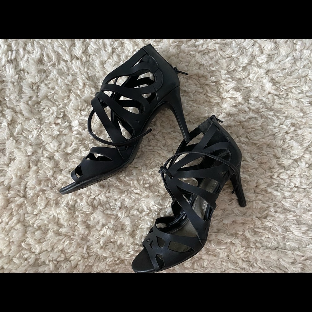IMPO black strappy heels